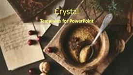  Presentation with christmas baking - PPT layouts having brown-sugar-in-a-rustic background and a tawny brown colored foreground