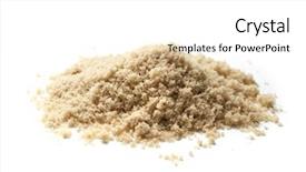  Presentation with ingredients brown sugar coffee beans - Cool new slides with brown sugar pile backdrop and a white colored foreground