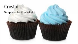  Presentation with row of air conditioners - Amazing slide set having brown teal - fresh delicious cupcakes backdrop and a  colored foreground