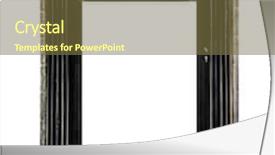  Presentation with pure white - Beautiful presentation theme featuring brown vintage photo frame on a pure white background backdrop and a tawny brown colored foreground