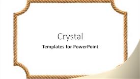  Presentation with western philosophy - PPT theme having brown-western-rope-in-frame background and a white colored foreground