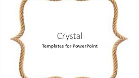  Presentation with western - Presentation design consisting of brown-western-rope-in-frame background and a white colored foreground