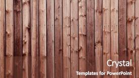  Presentation with wood - Audience pleasing presentation design consisting of brown wood panels may used backdrop and a tawny brown colored foreground