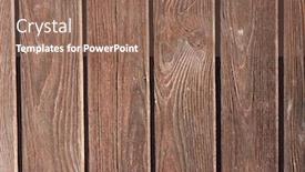  Presentation with brown wood texture - Presentation theme having brown wood texture background and a coral colored foreground