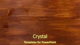  Presentation with wood - Slide set featuring brown wooden background background and a tawny brown colored foreground