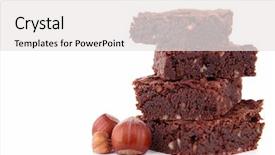 Presentation with brownies love - Presentation design having brownies background and a white colored foreground