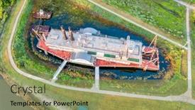  Presentation with dredge - PPT layouts enhanced with brownville-ne-usa-july-30 background and a mint green colored foreground