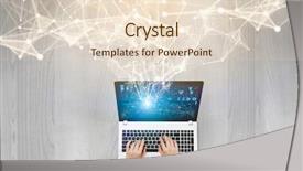  Presentation with media - Theme having users - user of media technologies background and a lemonade colored foreground