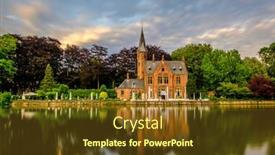  Presentation with cityscape - Cool new theme with bruges-brugge-cityscape-with-minnewater backdrop and a tawny brown colored foreground