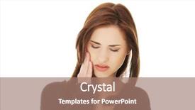  Presentation with teen bully - Colorful slide deck enhanced with bruised cheek with a pain backdrop and a coral colored foreground