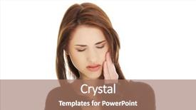  Presentation with teen - Theme featuring bruised cheek with a pain background and a coral colored foreground