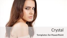  Presentation with baby sleep little brown - Slides with brunette babe woman in brown background and a  colored foreground