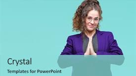  Presentation with young college student diagnosis of sti - Presentation consisting of brunette student girl wearing school background and a arctic colored foreground