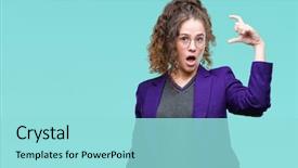  Presentation with young college student diagnosis of chlamydia - Cool new presentation theme with brunette student girl wearing school backdrop and a  colored foreground