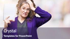  Presentation with young college student diagnosis of sti - Slides having brunette student girl wearing school background and a navy blue colored foreground