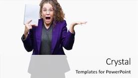  Presentation with young college student diagnosis of chlamydia - Slide set having brunette student girl wearing school background and a white colored foreground