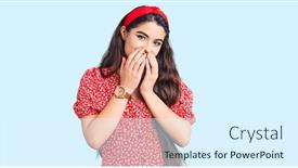  Presentation with scandal - Amazing theme having brunette-teenager-girl-wearing-summer backdrop and a sky blue colored foreground