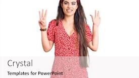  Presentation with girl scouts explorer summer - PPT layouts consisting of brunette-teenager-girl-wearing-summer background and a white colored foreground