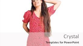  Presentation with injury - Amazing presentation having brunette-teenager-girl-wearing-summer backdrop and a white colored foreground