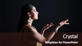  Presentation with indian woman bridal face - Slides with brunette woman in brown indian background and a wine colored foreground