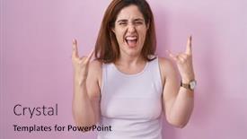  Presentation with rock music - 