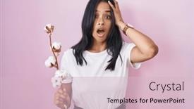  Presentation with woman hands open - 