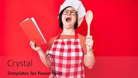  Presentation with down syndrome - Cool new presentation theme with brunette-woman-with-down-syndrome backdrop and a red colored foreground