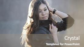  Presentation with luxury fashion outdoors - Beautiful theme featuring bruning - beautiful woman posing outdoors backdrop and a  colored foreground