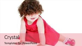  Presentation with cute - Amazing PPT layouts having bruning - cute toddler girl over white backdrop and a  colored foreground