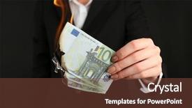  Presentation with coal power plant burning - Beautiful theme featuring bruning dollar - woman burning euro banknotes closeup backdrop and a tawny brown colored foreground