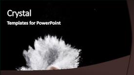  Presentation with brush - Amazing presentation theme having brush and loose white powder backdrop and a black colored foreground