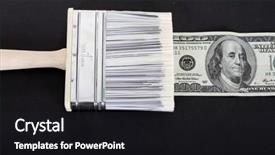  Presentation with brush - Amazing presentation having brush draws a dollar banknote business photo backdrop and a dark gray colored foreground