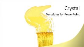  Presentation with brush stroke - Audience pleasing PPT layouts consisting of brush stroke forming a zigzag backdrop and a white colored foreground