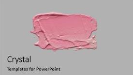  Presentation with brush stroke - Beautiful presentation theme featuring uniform gray empty wall abstract backdrop and a light gray colored foreground