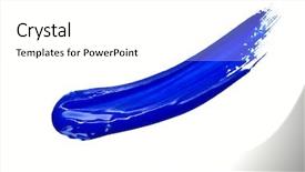  Presentation with brush stroke for google - Audience pleasing PPT theme consisting of brush strokes isolated on white backdrop and a white colored foreground