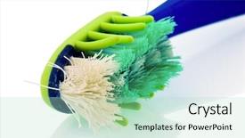  Presentation with tooth brush - Cool new presentation with brush waiting for the teeth backdrop and a  colored foreground