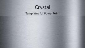  Presentation with brushed metal - PPT theme having brushed aluminum metallic plate useful background and a light gray colored foreground