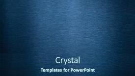  Presentation with brushed metal - PPT theme enhanced with brushed-blue-metal-texture-background background and a ocean colored foreground