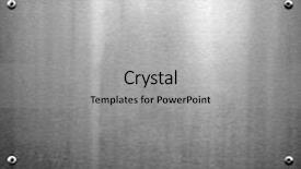  Presentation with iron - Audience pleasing theme consisting of brushed metal - iron template backdrop and a light gray colored foreground