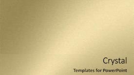  Presentation with brushed metal - Cool new slides with brushed metal - light golden metallic texture wallpaper backdrop and a soft green colored foreground