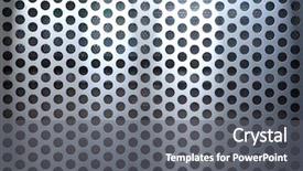  Presentation with brushed metal - PPT theme enhanced with brushed metal mesh plate background and a gray colored foreground