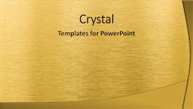  Presentation with brushed metal - PPT theme having brushed metal texture or background background and a yellow colored foreground