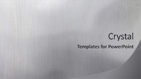  Presentation with brushed metal - Beautiful slides featuring brushed metal texture with lighting backdrop and a light gray colored foreground
