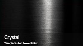  Presentation with brushed metal - Audience pleasing slide set consisting of brushed metal texture backdrop and a black colored foreground