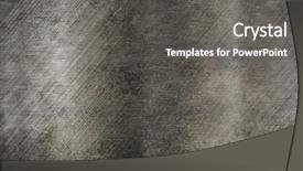  Presentation with brushed metal - PPT theme with brushed metal texture background and a dark gray colored foreground