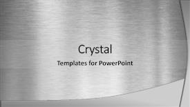  Presentation with brushed metal - Beautiful presentation theme featuring brushed silver metal plate backdrop and a light gray colored foreground