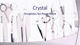  Presentation with hairdressing salon - Cool new PPT theme with brushes hairdresser salon concept hairdressing backdrop and a  colored foreground