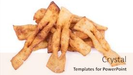  Presentation with food white - Colorful slide set enhanced with brushwood-russian-traditional-cookies backdrop and a lemonade colored foreground