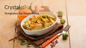  Presentation with brussel - Amazing presentation theme having brussels - pasta with brussel sprouts pink backdrop and a coral colored foreground