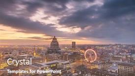  Presentation with belgium - Cool new slides with brussels-belgium-cityscape-at-palais backdrop and a violet colored foreground